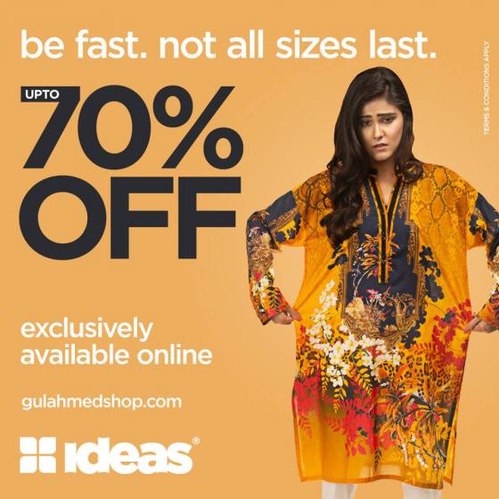 Gul Ahmed's Open House Sale! up to 70 Instores and online for limited